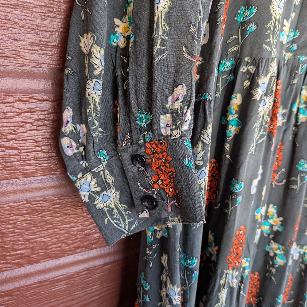 NATURAL LIFE Dark Green Floral Maxi Dress - Picture 3 of 7